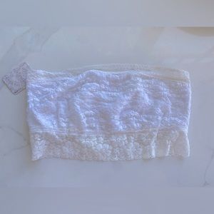 NWT Free People white lace bandeau